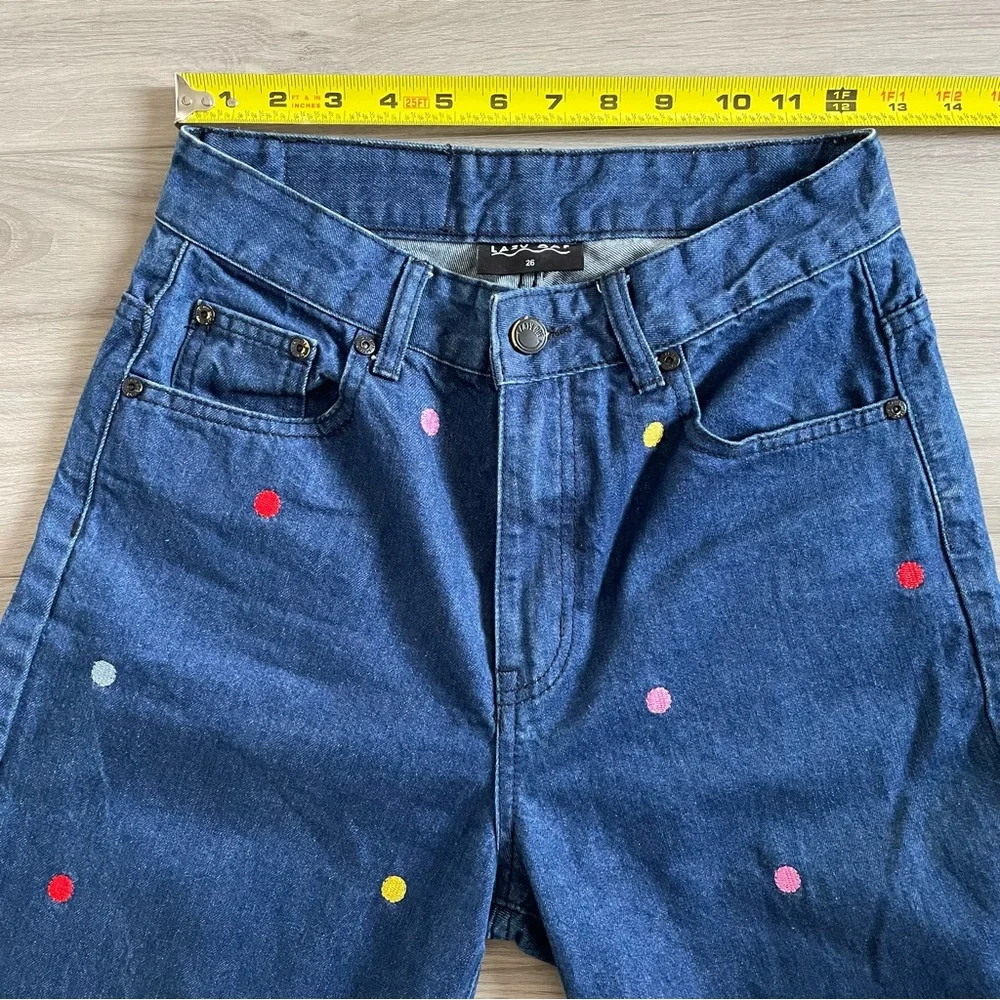Lazy Oaf Rainbow Dotted Jeans - Picture 3 of 9